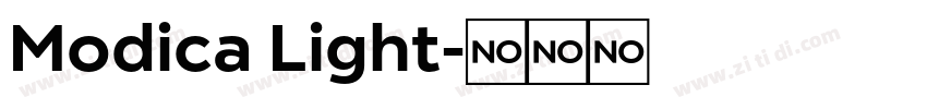 Modica Light字体转换
